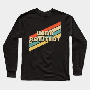 Vintage 80s Linda Personalized Name Long Sleeve T-Shirt